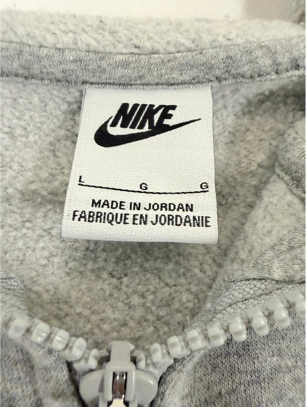 Nike Sportswear Club Fleece Big Kids Full Zip Hoodie Gray Size Large (14)